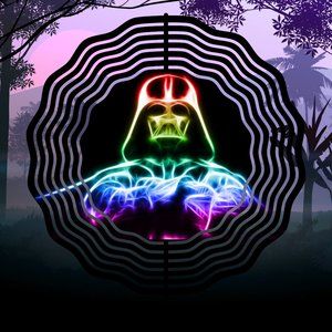 Beautiful 10" Darth Vader Wind Spinner Windspinner Made to last many years